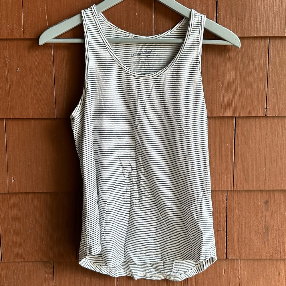 Universal Thread Blue/White Stripe Tank- Size XS